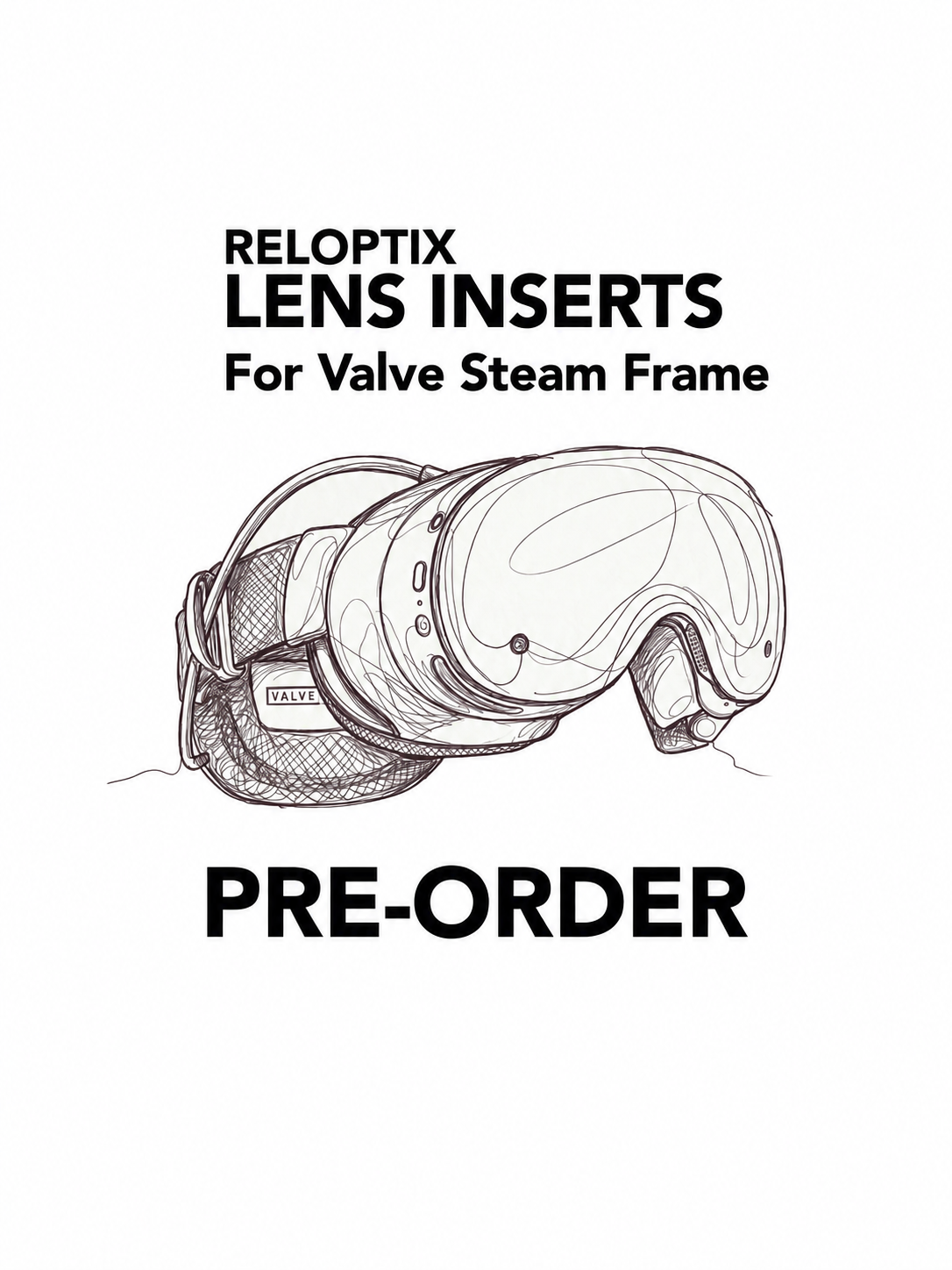 Reloptix Prescription Lens Inserts for Valve Steam Frame - Pre-Order